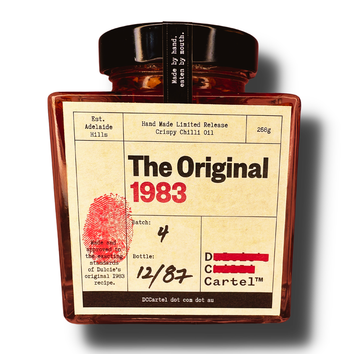 DC CARTEL: The Original 1983- Limited Release Crispy Chilli Oil - 268g