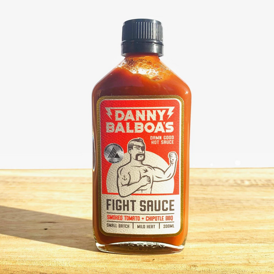 DANNY BALBOAS: Fight Sauce - Smoked Tomato & Chipotle BBQ Hot Sauce - 200ml