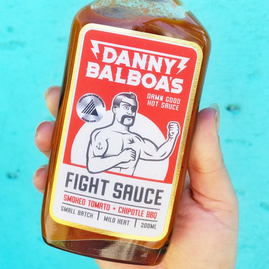 DANNY BALBOAS: Fight Sauce - Smoked Tomato & Chipotle BBQ Hot Sauce - 200ml