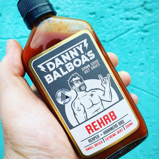 DANNY BALBOAS: Rehab - Reaper & Habanero BBQ Hot Sauce - 200ml