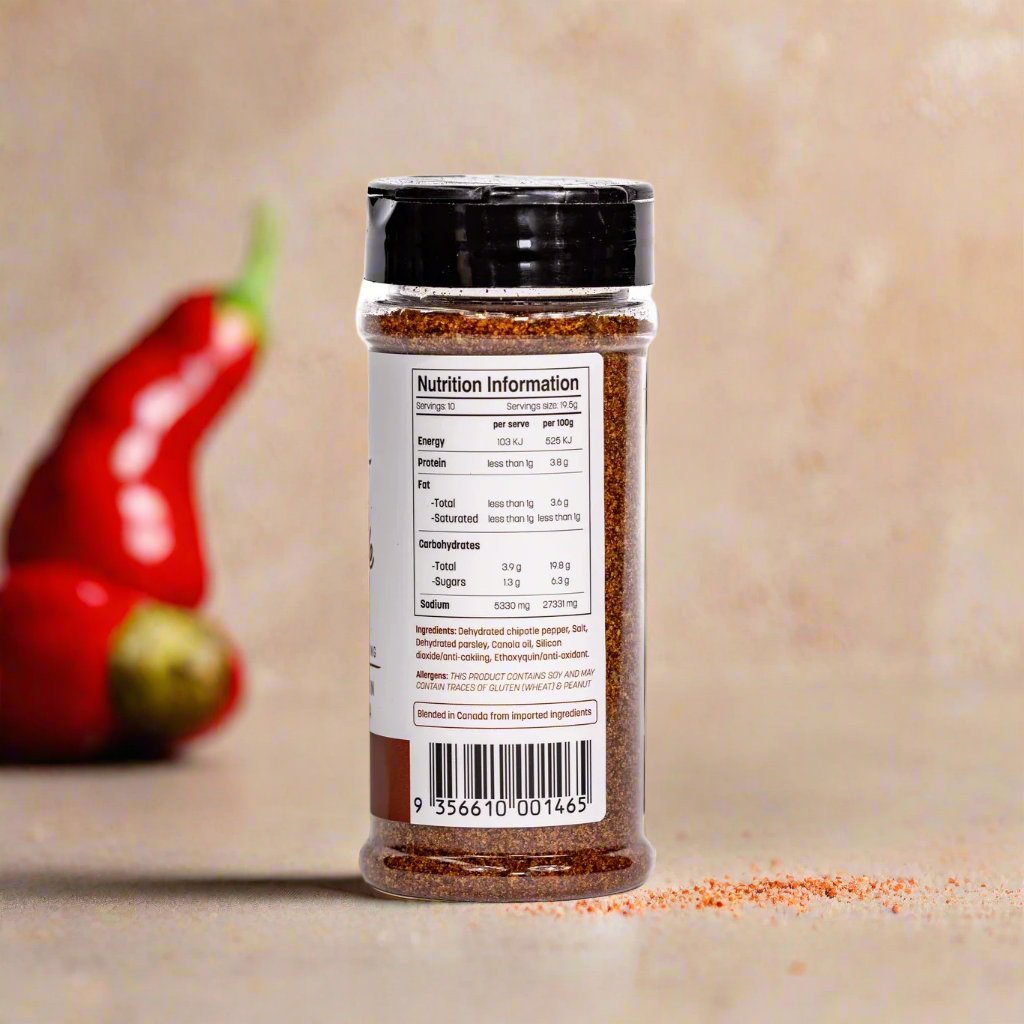 SMOKES SEASONING: Chipotle Salt - 185g