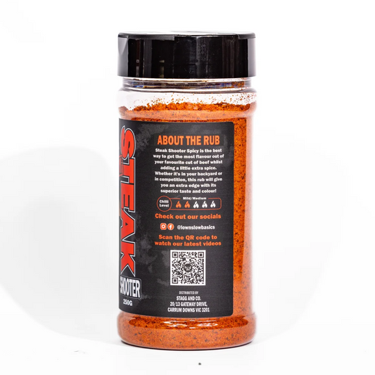 LOW N SLOW BASICS: Steak Shooter "Spicy" Rub – 250g