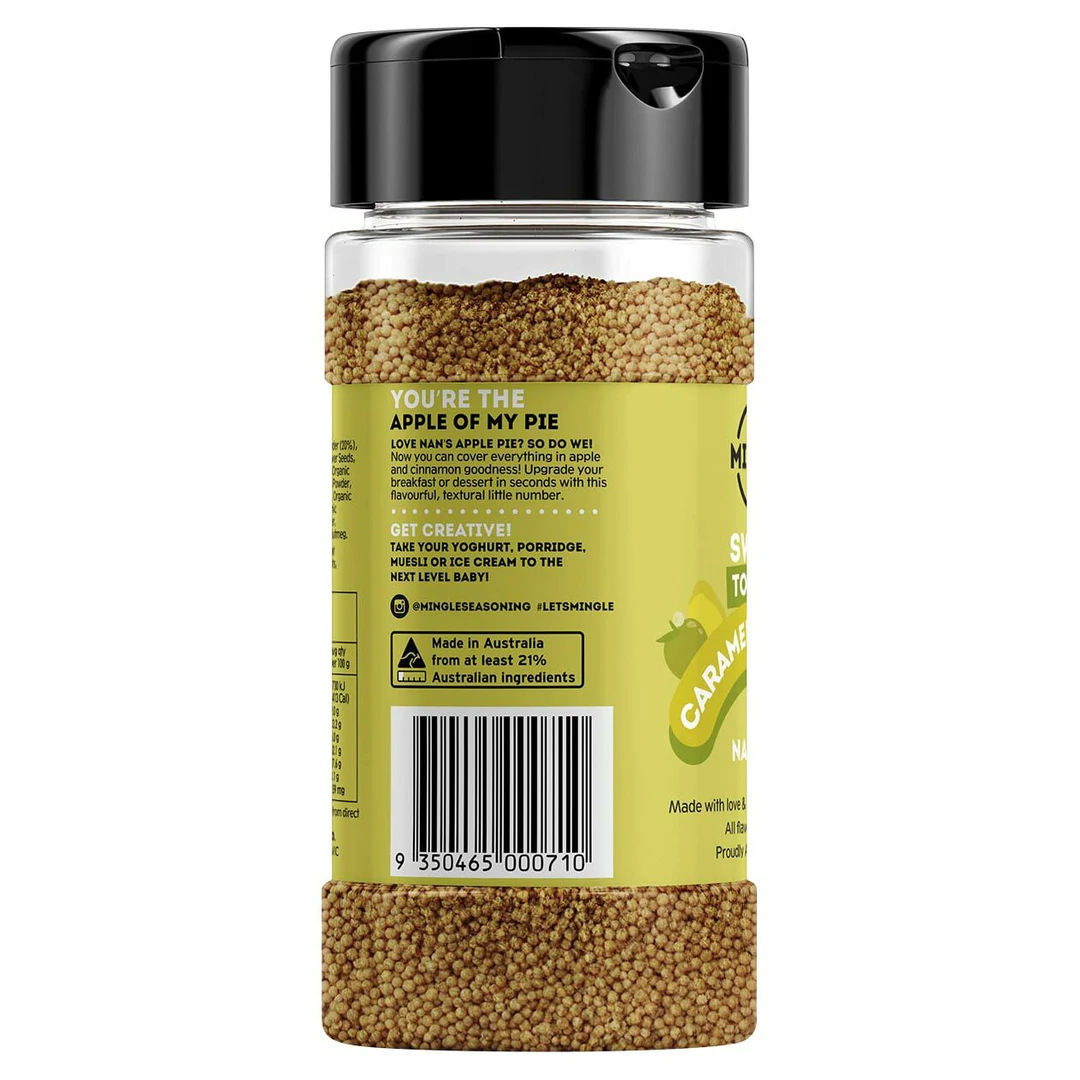 MINGLE SEASONING: Caramel Apple Pie Sweet Rub Topper - 120g